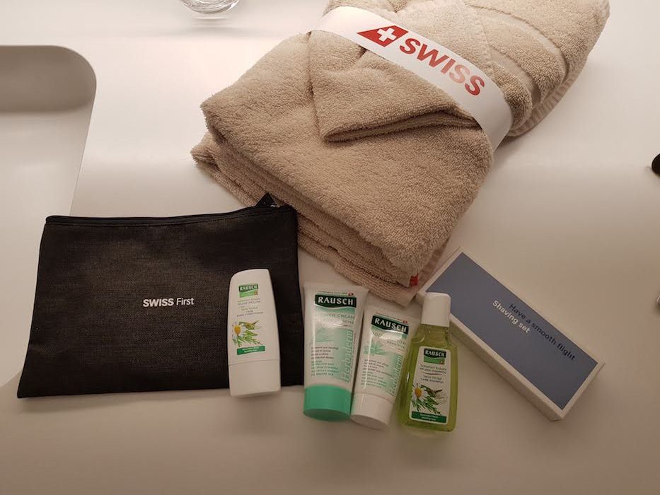 SWISS First Class Lounge Shower Amenity Kit