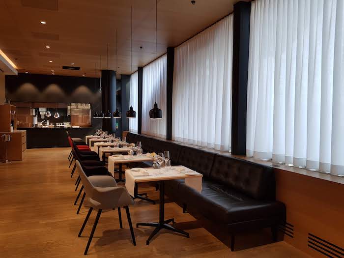 SWISS First Class Lounge Dining Tables