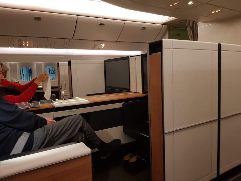 SWISS First Class Middle Seats