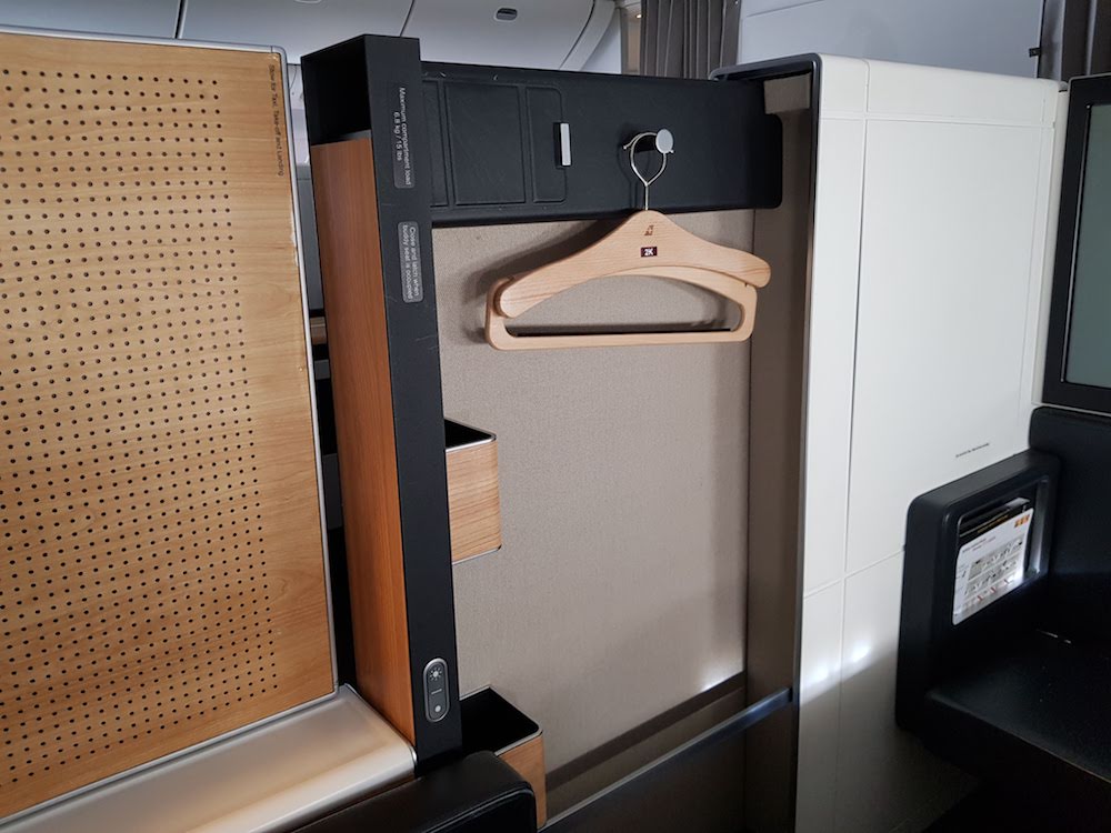 SWISS First Class Suite wardrobe and suite door