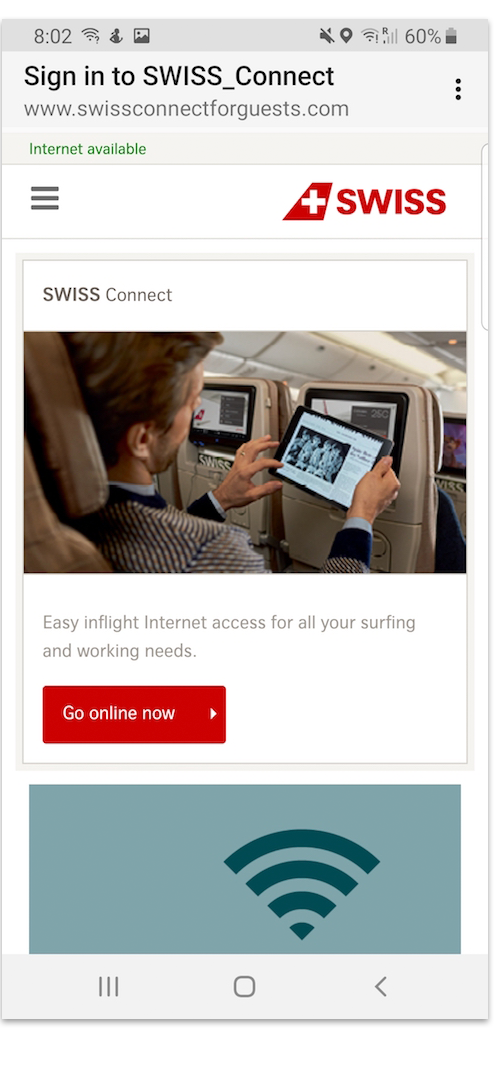 SWISS Inflight WiFi