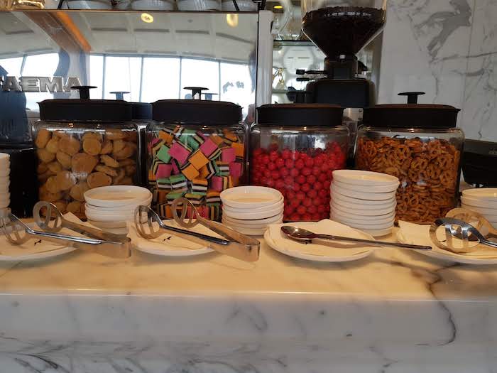 Qantas First Lounge Snacks