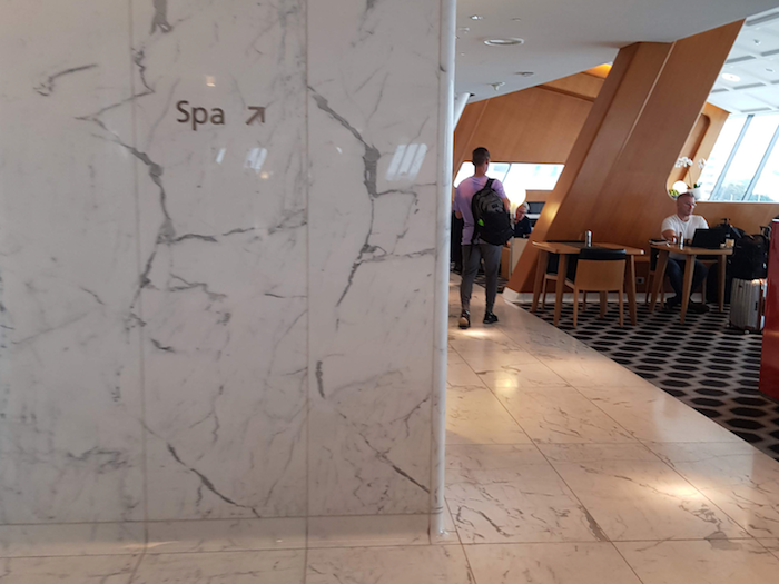 Qantas First Class Lounge Spa