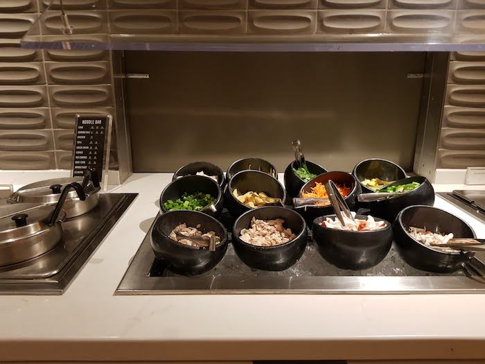 Star Alliance LA Business Class Lounge Buffet