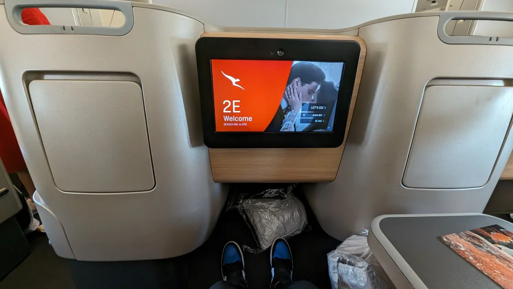 Qantas A330 Business Class Leg Room