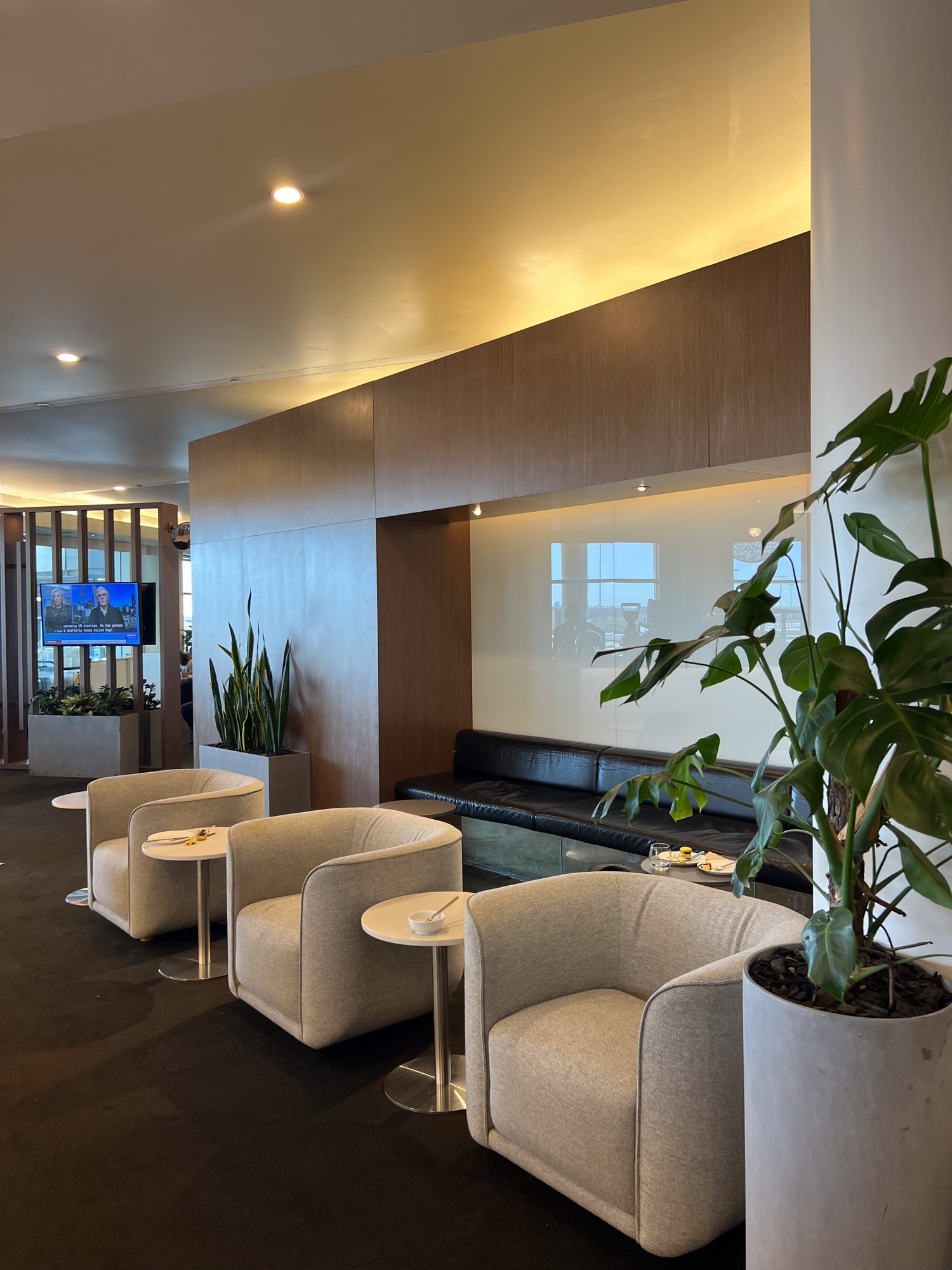 Central Seating Area in Qantas International Business Class Lounge